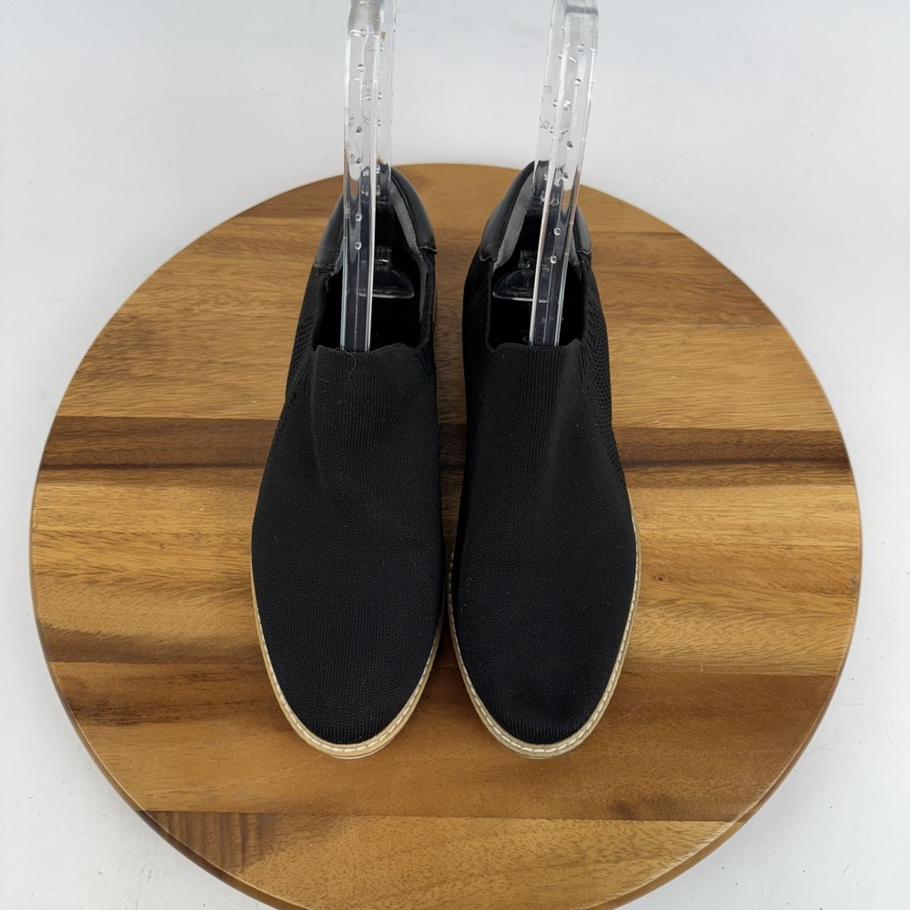 Womens Me Too Haze Black Knit Casual Comfort Slip On Sneakers Shoes Size 11 M